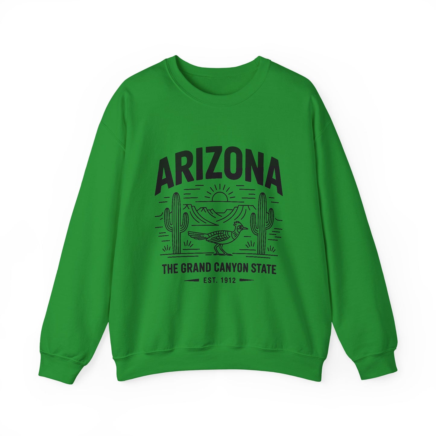 Arizona Crewneck Sweatshirt | Vintage State Apparel, Gift for Travelers, Southwest Style, Unisex Fashion, Cozy Outfit