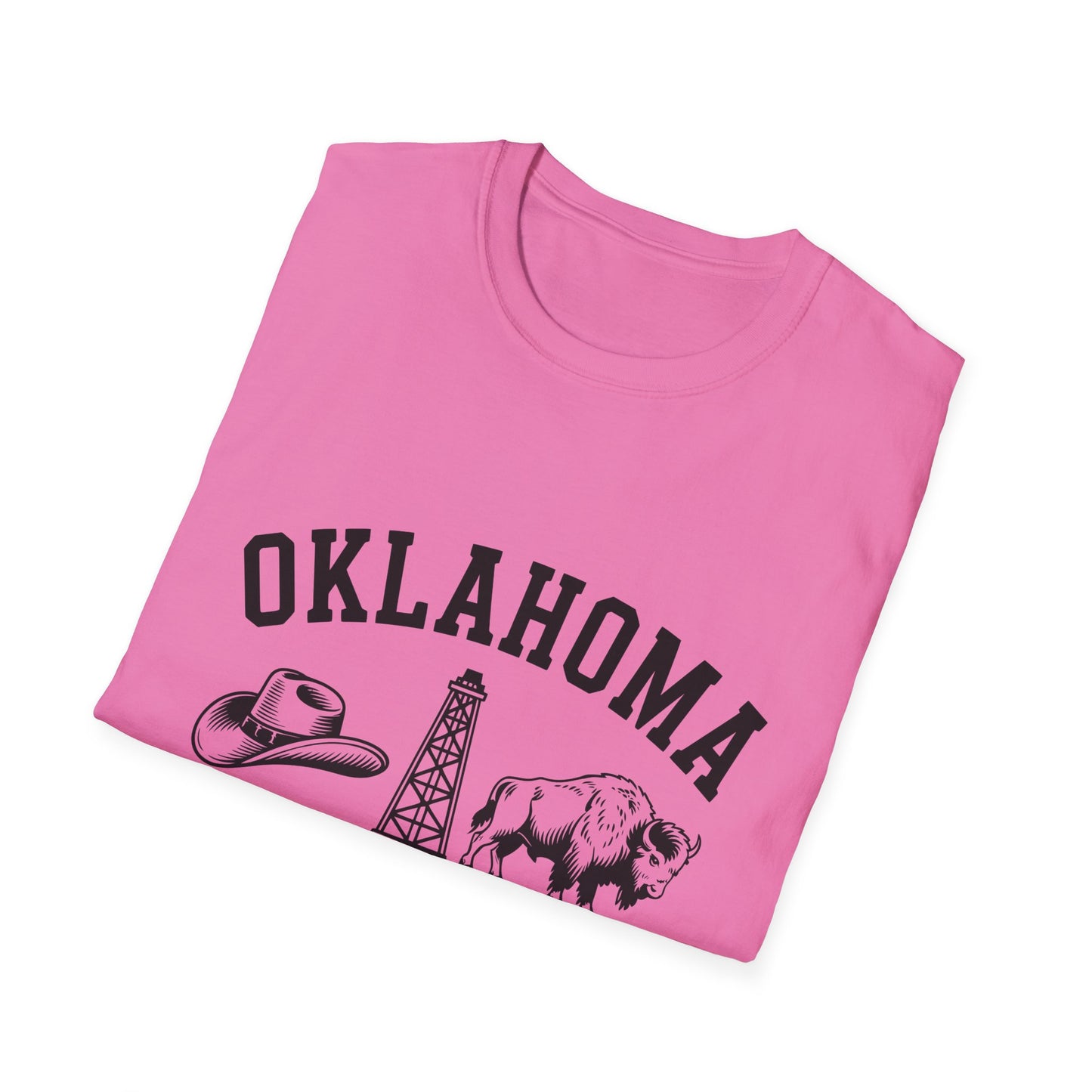 Oklahoma Vintage Softstyle T-Shirt, Unisex Apparel, State Pride Tee, Casual Wear, Gift for Travelers, Souvenir Shirt, Comfortable Fashion