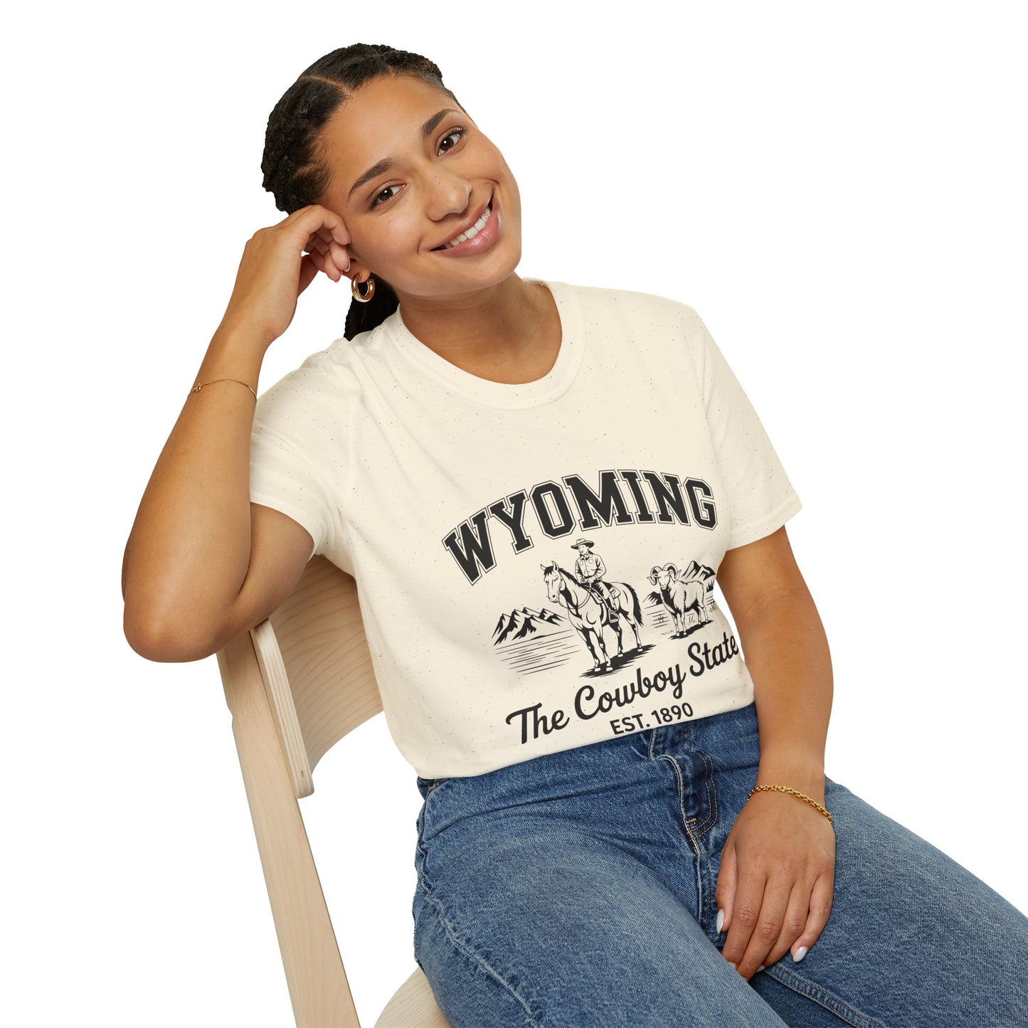 Wyoming Cowboy State T-Shirt | Vintage Western Tee, Gift for Cowboys, Travel Souvenir, Casual Outfit, Americana Style
