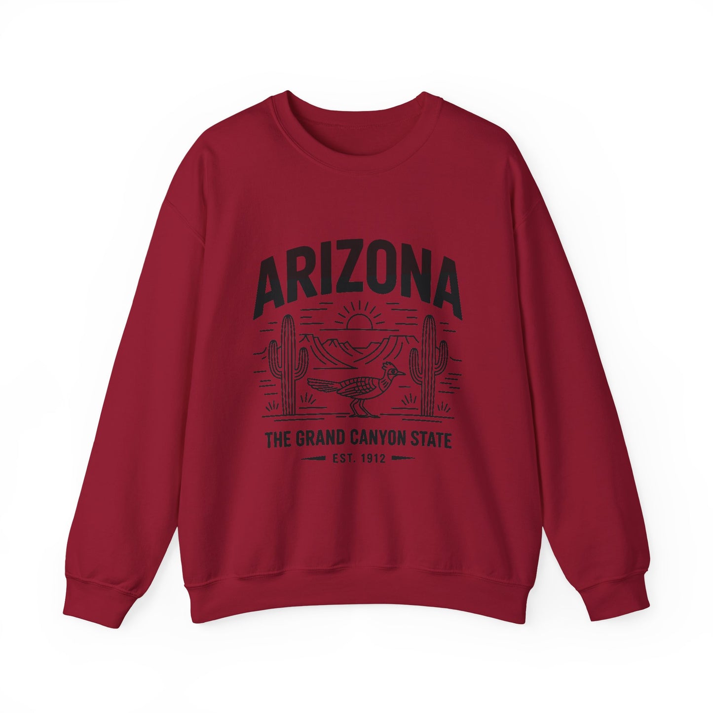 Arizona Crewneck Sweatshirt | Vintage State Apparel, Gift for Travelers, Southwest Style, Unisex Fashion, Cozy Outfit