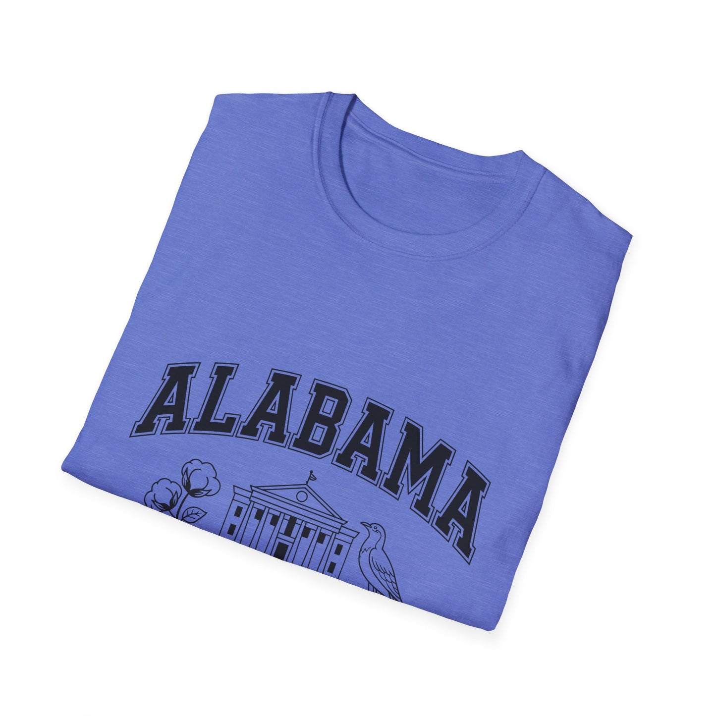 Alabama Heart of Dixie T-Shirt, Vintage Graphic Tee, Southern Pride Apparel, Casual Summer Wear, Gift Idea for Fans, State Pride Top