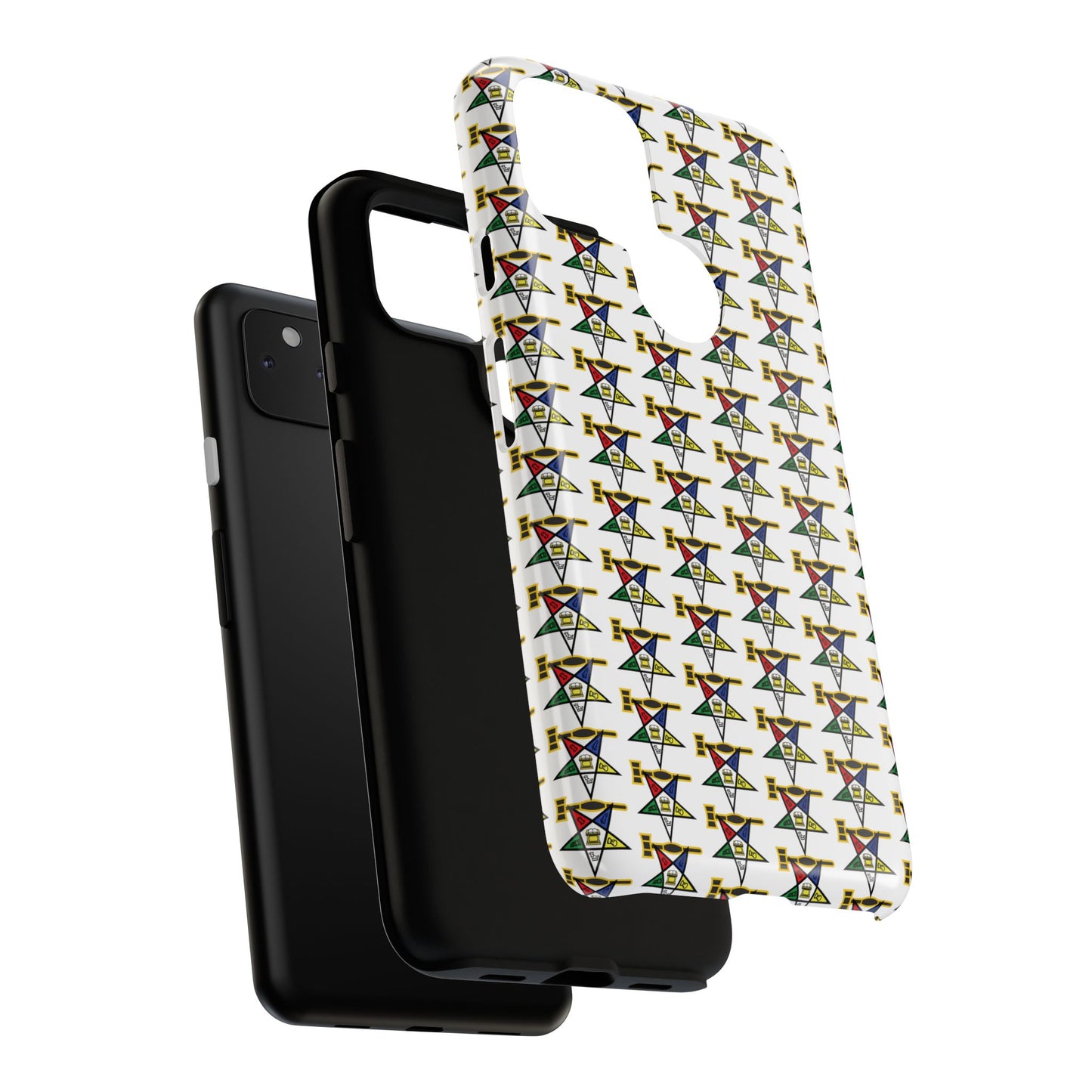 Tough Cases iPhone Case, Colorful Geometric Phone Cover, Unique Gift for Tech Lovers, Durable Phone Accessories, Trendy Phone Protector