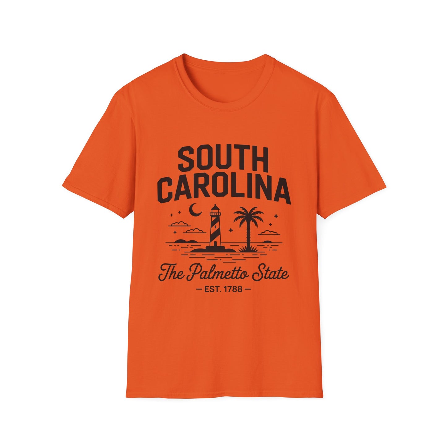 South Carolina Graphic T-Shirt, Casual Wear, Beach Vibes, State Pride Apparel, Travel Souvenir, Gift for Southerners