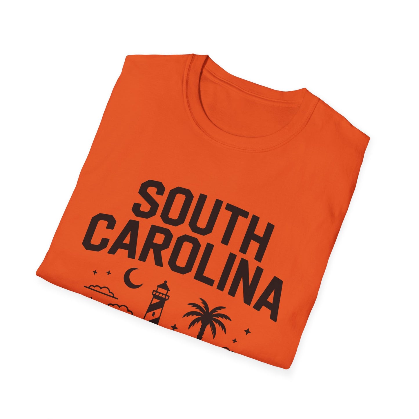 South Carolina Graphic T-Shirt, Casual Wear, Beach Vibes, State Pride Apparel, Travel Souvenir, Gift for Southerners
