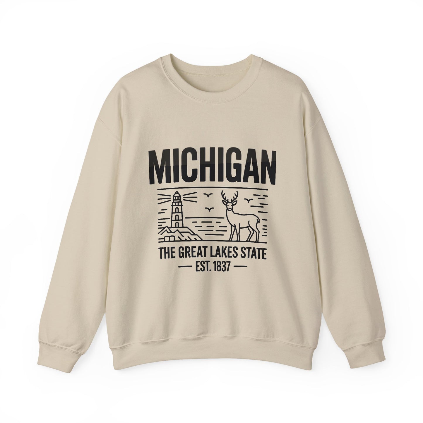 Michigan Pride Sweatshirt | Unisex Heavy Blend™ Crewneck | Great Lakes State Gift | Cozy Apparel for Outdoors | Perfect for All Seasons