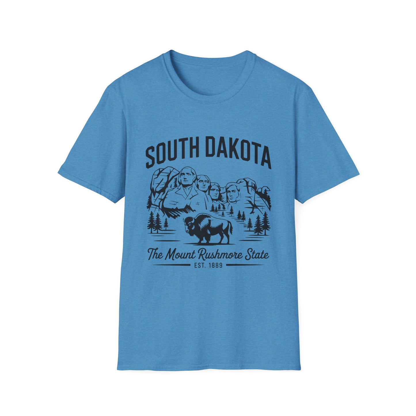 South Dakota Vintage T-Shirt, Unisex Graphic Tee, Midwest Souvenir Shirt, State Pride Apparel, Travel Gift for Him and Her