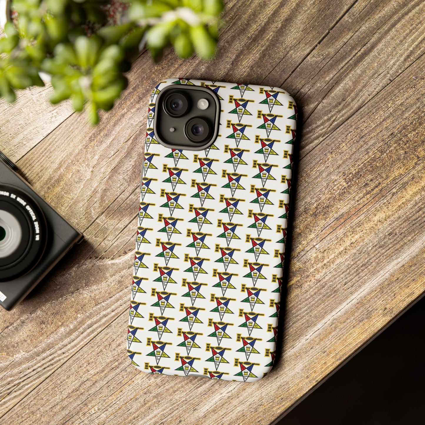 Tough Cases iPhone Case, Colorful Geometric Phone Cover, Unique Gift for Tech Lovers, Durable Phone Accessories, Trendy Phone Protector