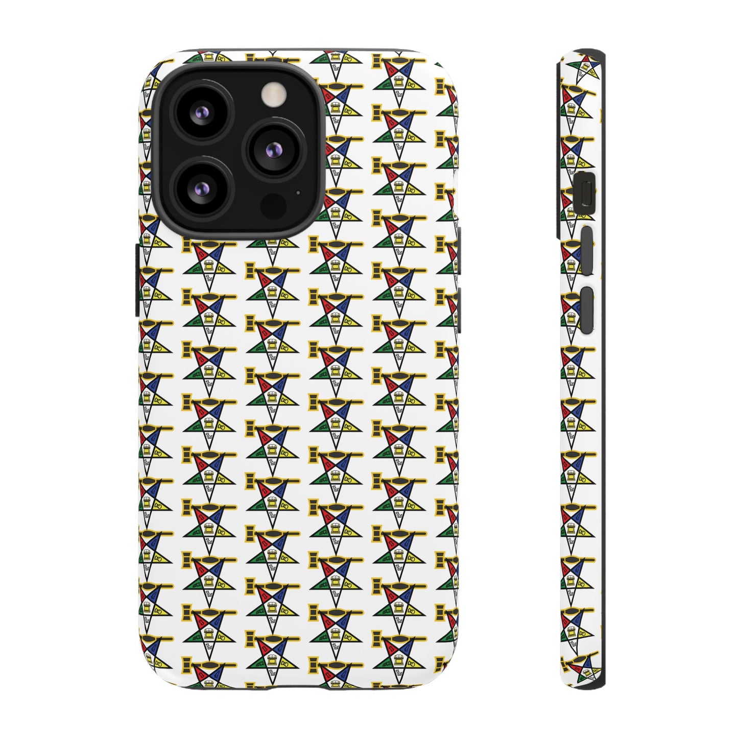 Tough Cases iPhone Case, Colorful Geometric Phone Cover, Unique Gift for Tech Lovers, Durable Phone Accessories, Trendy Phone Protector