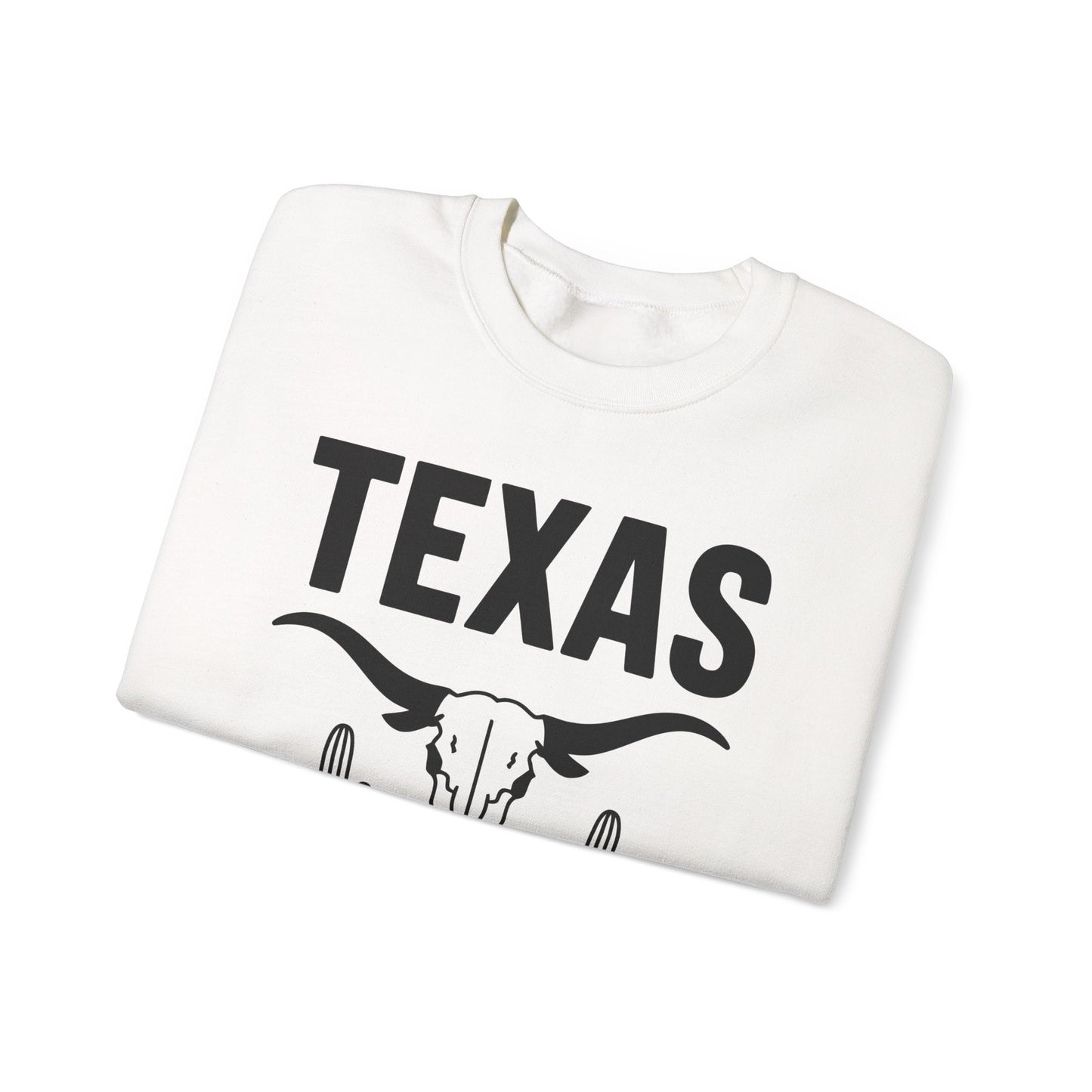 Texas Pride Crewneck Sweatshirt - Unisex Heavy Blend, Comfortable Vintage Style, Great for Casual Wear, Travel, Gifts