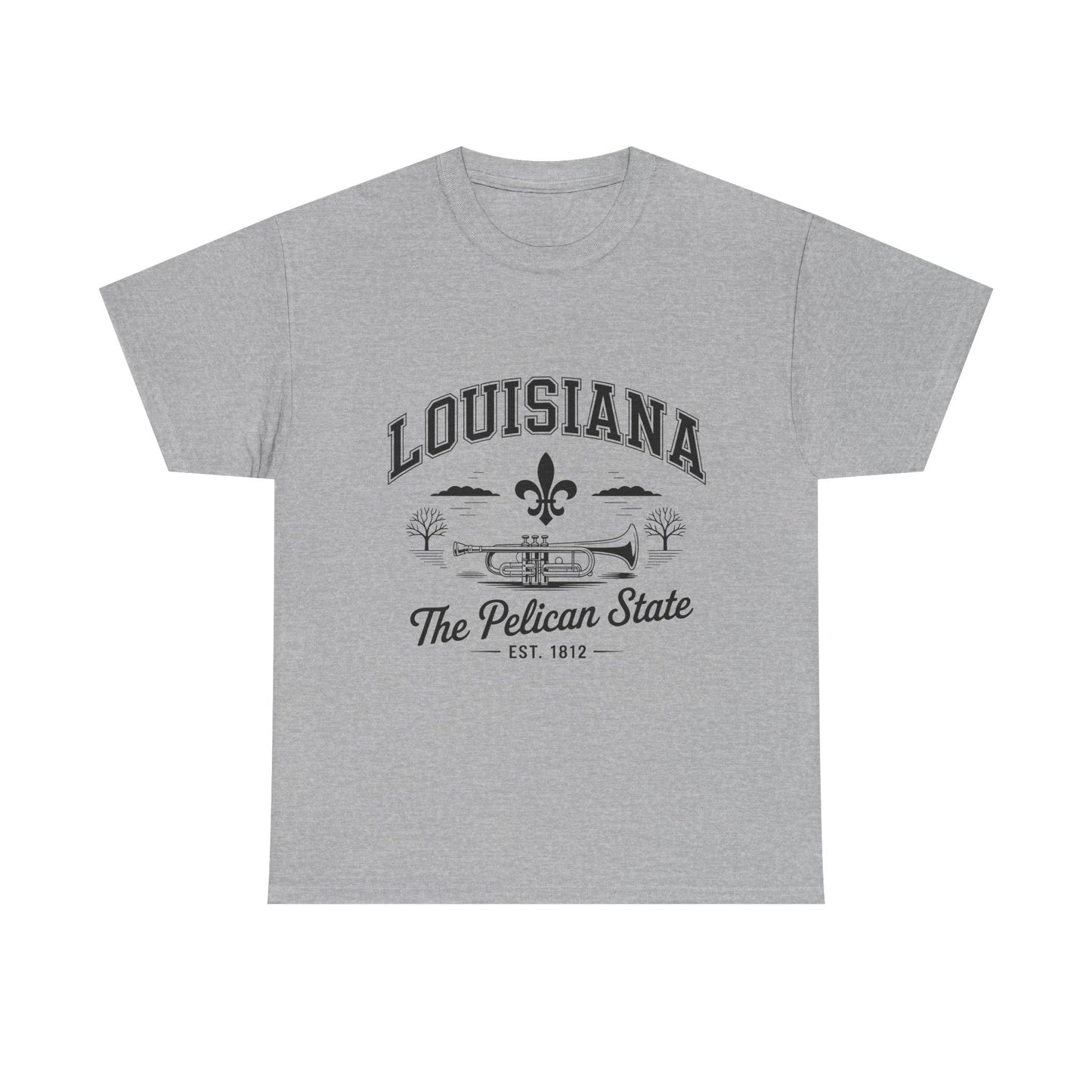 Louisiana State Pride Tee, Unisex Heavy Cotton T-Shirt, Perfect for Souvenir, Gift, Louisiana Lover, Home State Shirt