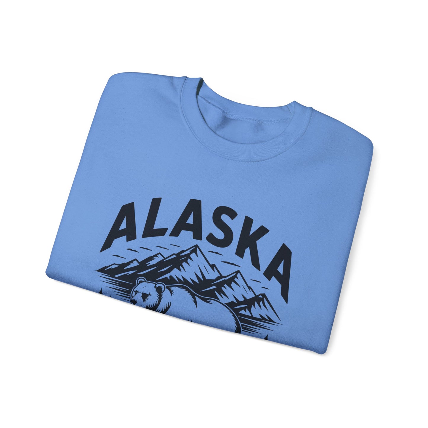 Alaska Bear Crewneck Sweatshirt - Cozy Unisex Pullover, Perfect for Outdoor Lovers, Holiday Gift, Adventure Wear, Travel Sweatshirt