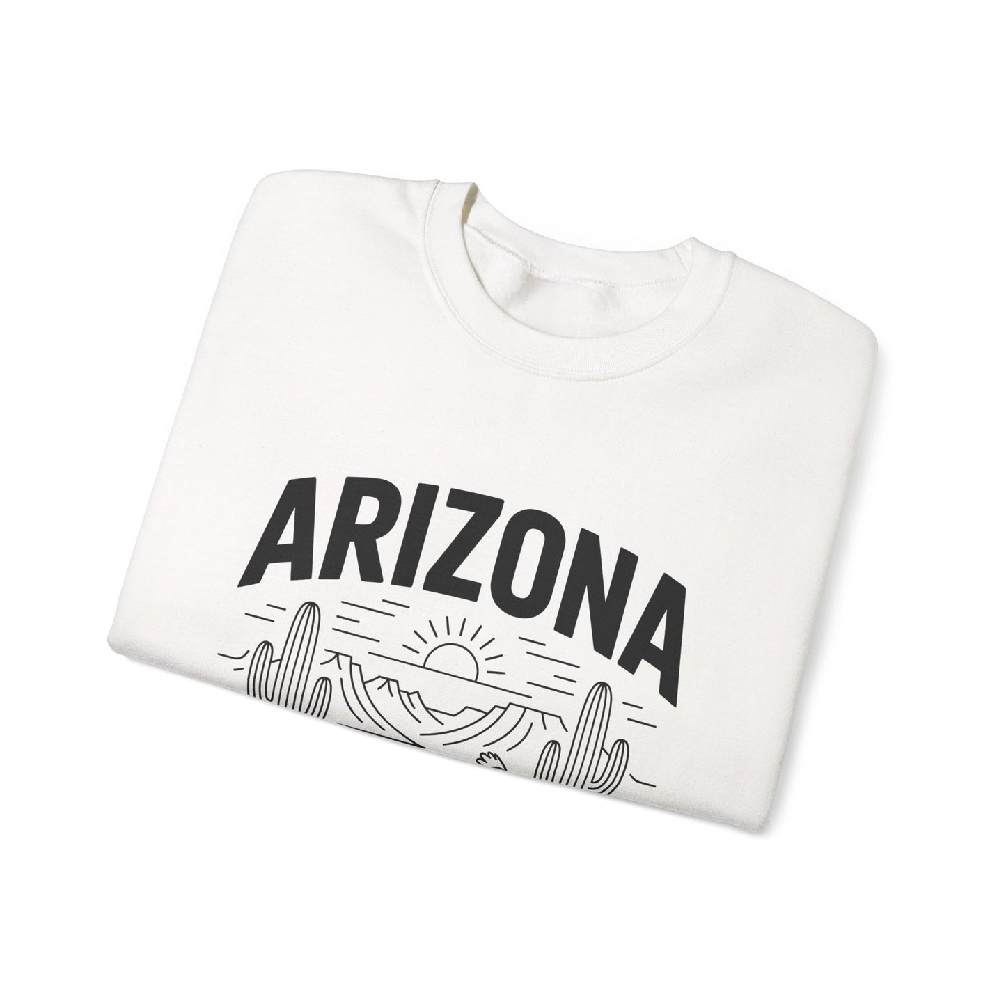 Arizona Crewneck Sweatshirt | Vintage State Apparel, Gift for Travelers, Southwest Style, Unisex Fashion, Cozy Outfit