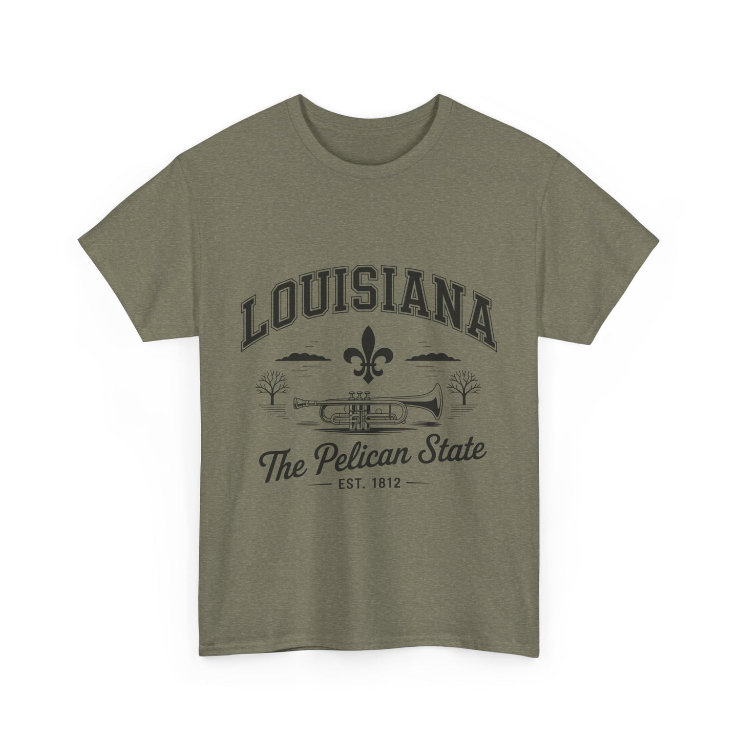 Louisiana State Pride Tee, Unisex Heavy Cotton T-Shirt, Perfect for Souvenir, Gift, Louisiana Lover, Home State Shirt