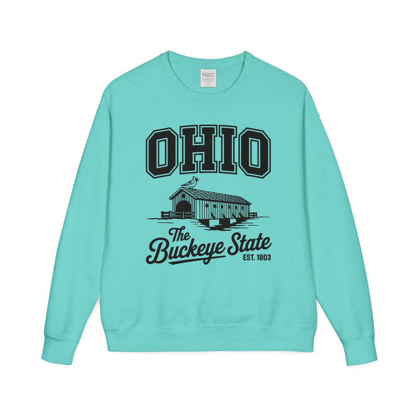 Ohio Buckeye State Vintage Sweatshirt, Unisex Crewneck for Casual Wear, Perfect Gift for Ohio Lovers, Ohio State Pride, Cozy Fall Apparel