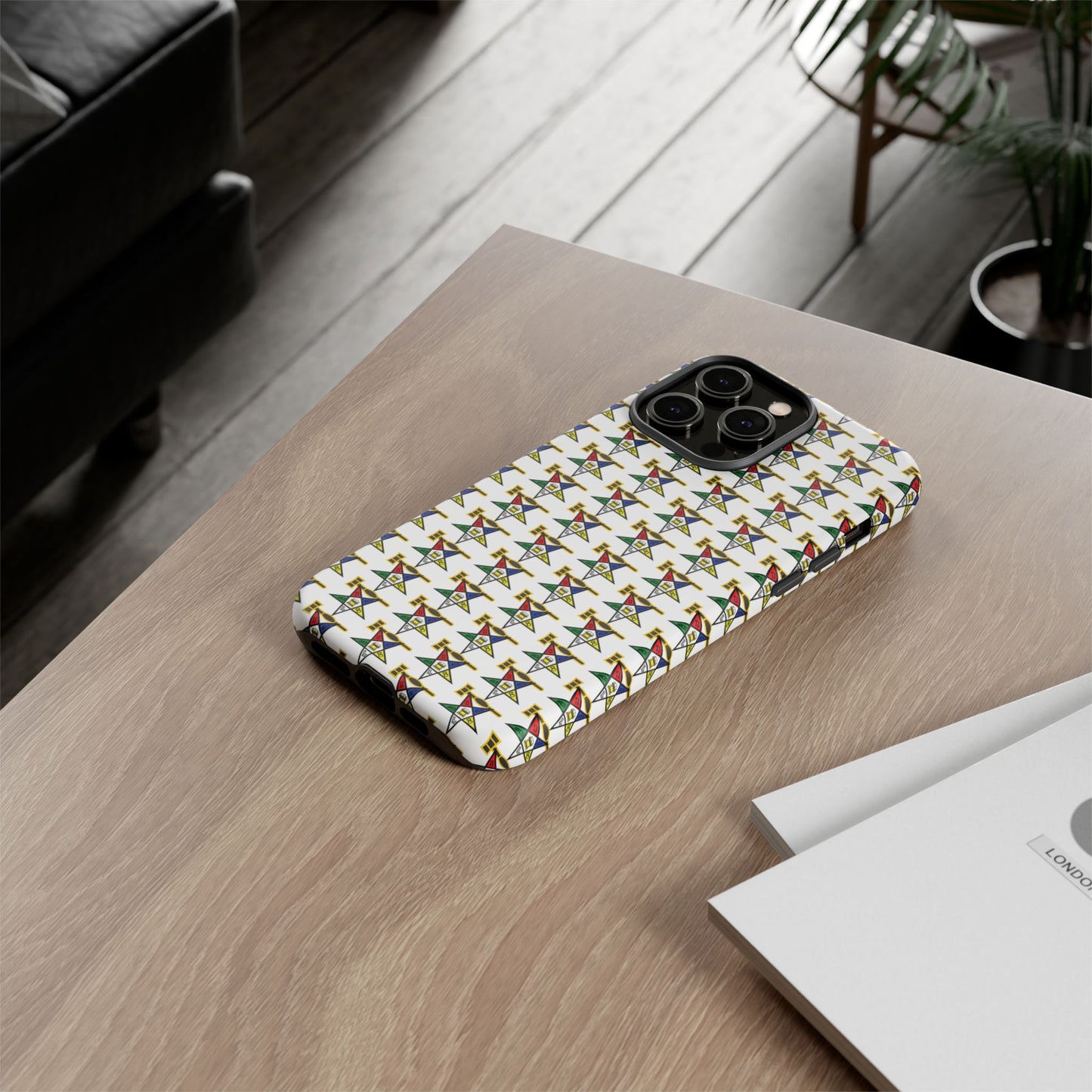 Tough Cases iPhone Case, Colorful Geometric Phone Cover, Unique Gift for Tech Lovers, Durable Phone Accessories, Trendy Phone Protector