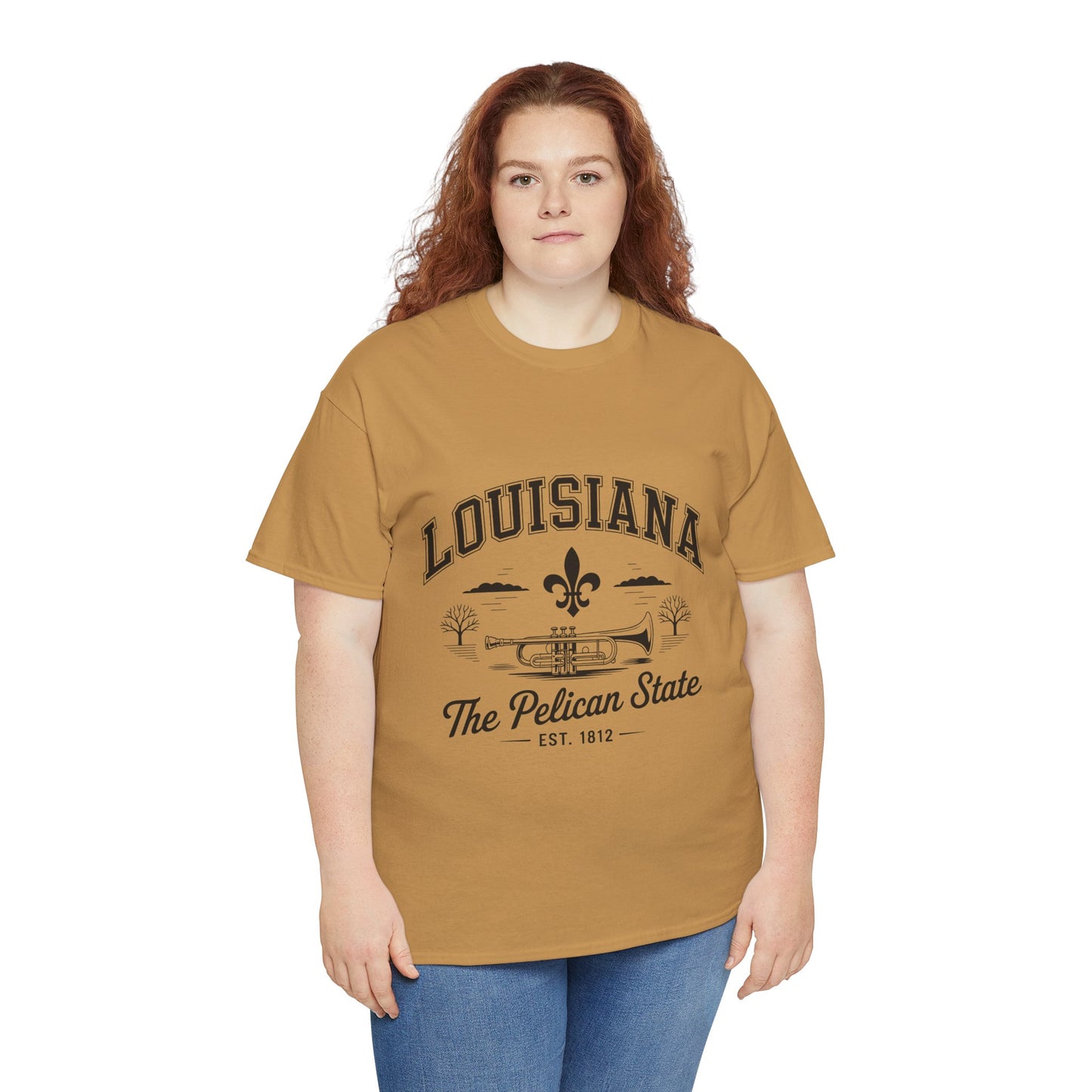 Louisiana State Pride Tee, Unisex Heavy Cotton T-Shirt, Perfect for Souvenir, Gift, Louisiana Lover, Home State Shirt