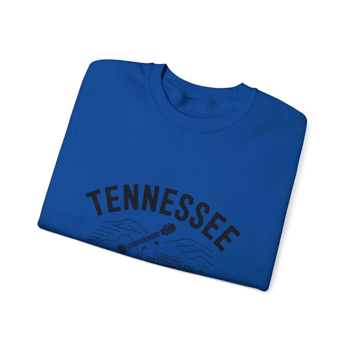 Tennessee Themed Crewneck Sweatshirt, Casual Wear, Music Lover Gift, Southern Pride Fashion, Cozy Unisex Clothing