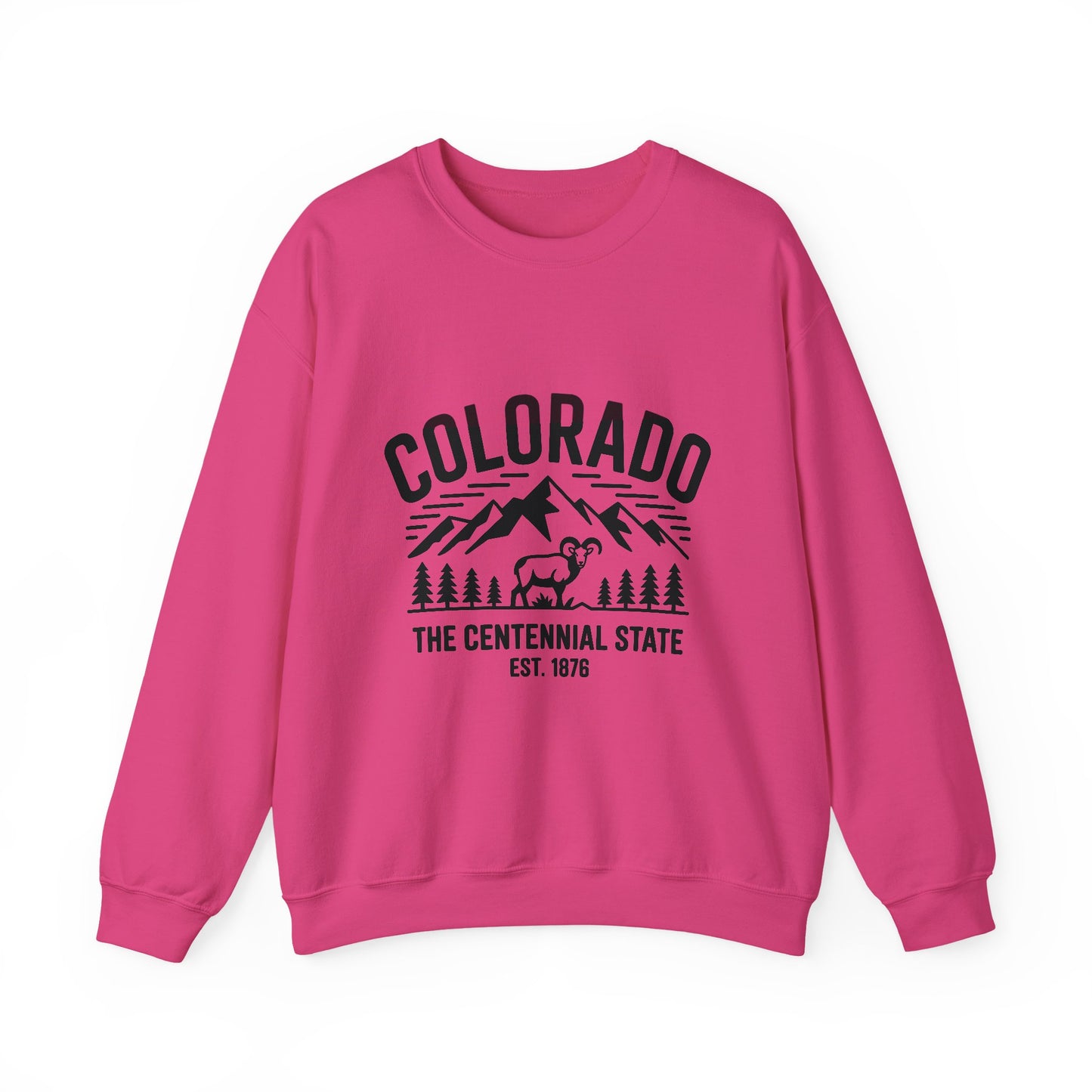 Colorado Adventure Crewneck Sweatshirt - Cozy State Pride Apparel for Outdoor Lovers, Gifts for Tourists & Nature Enthusiasts