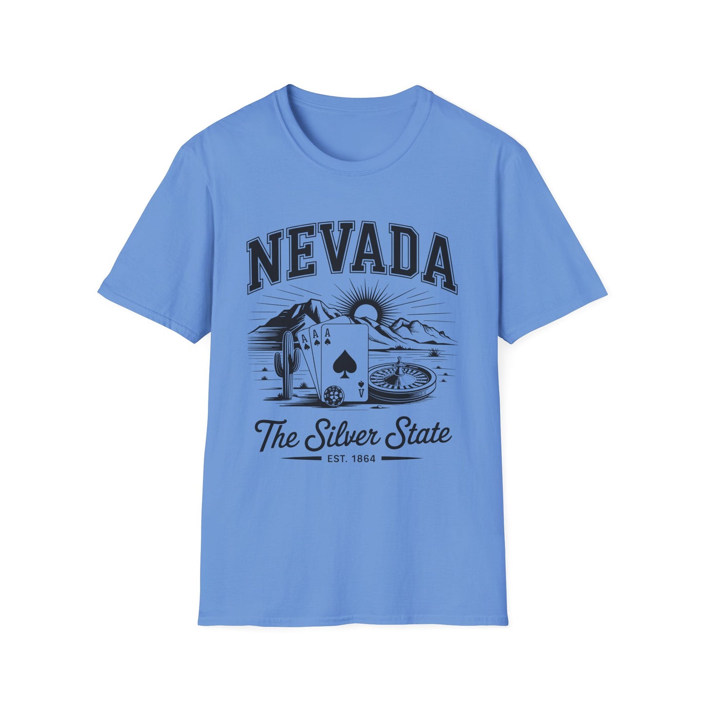 Nevada Vintage Graphic T-Shirt, Unisex Cool Tee, Casual Wear, Travel Souvenir, Gift for Nevada Lovers, Summer Style