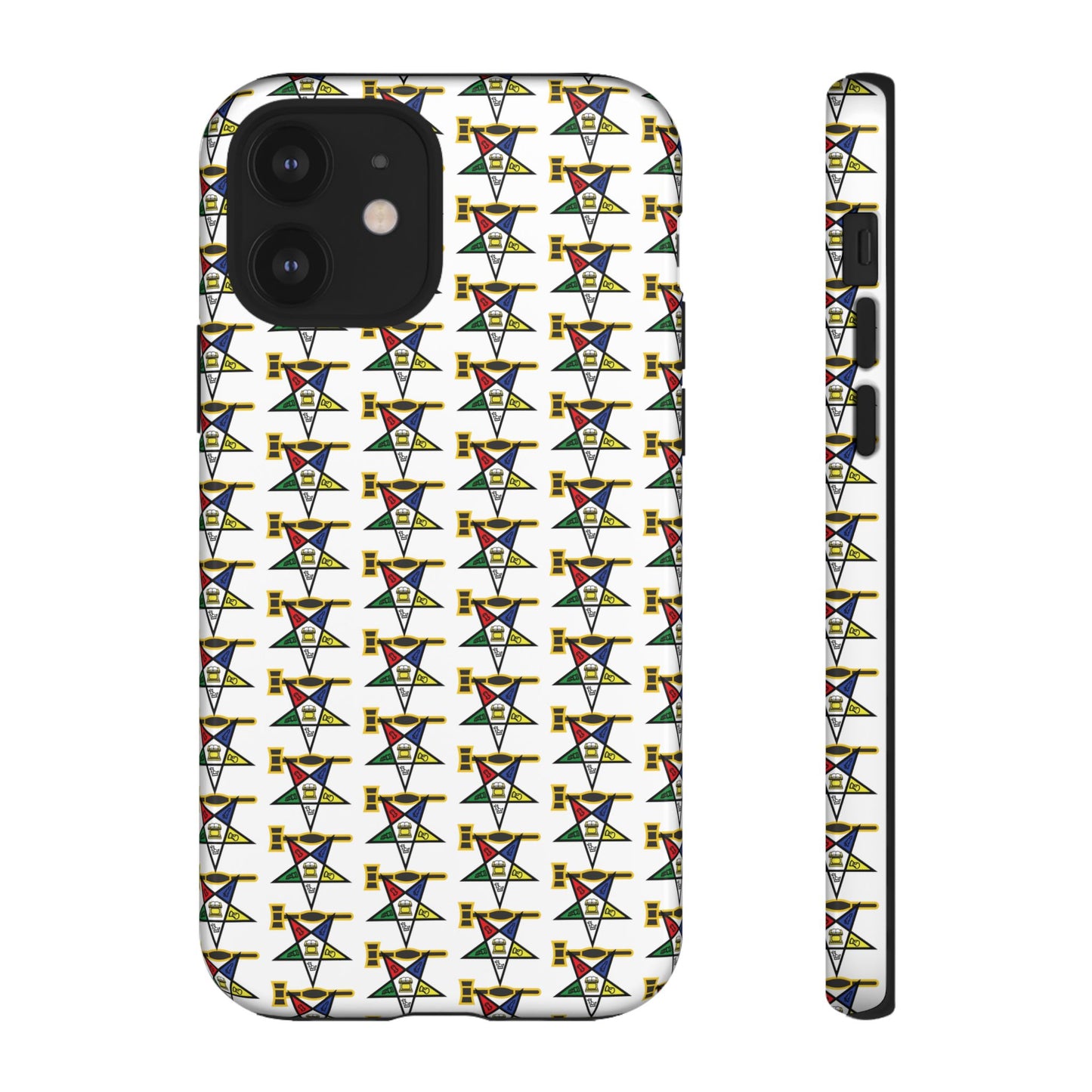 Tough Cases iPhone Case, Colorful Geometric Phone Cover, Unique Gift for Tech Lovers, Durable Phone Accessories, Trendy Phone Protector
