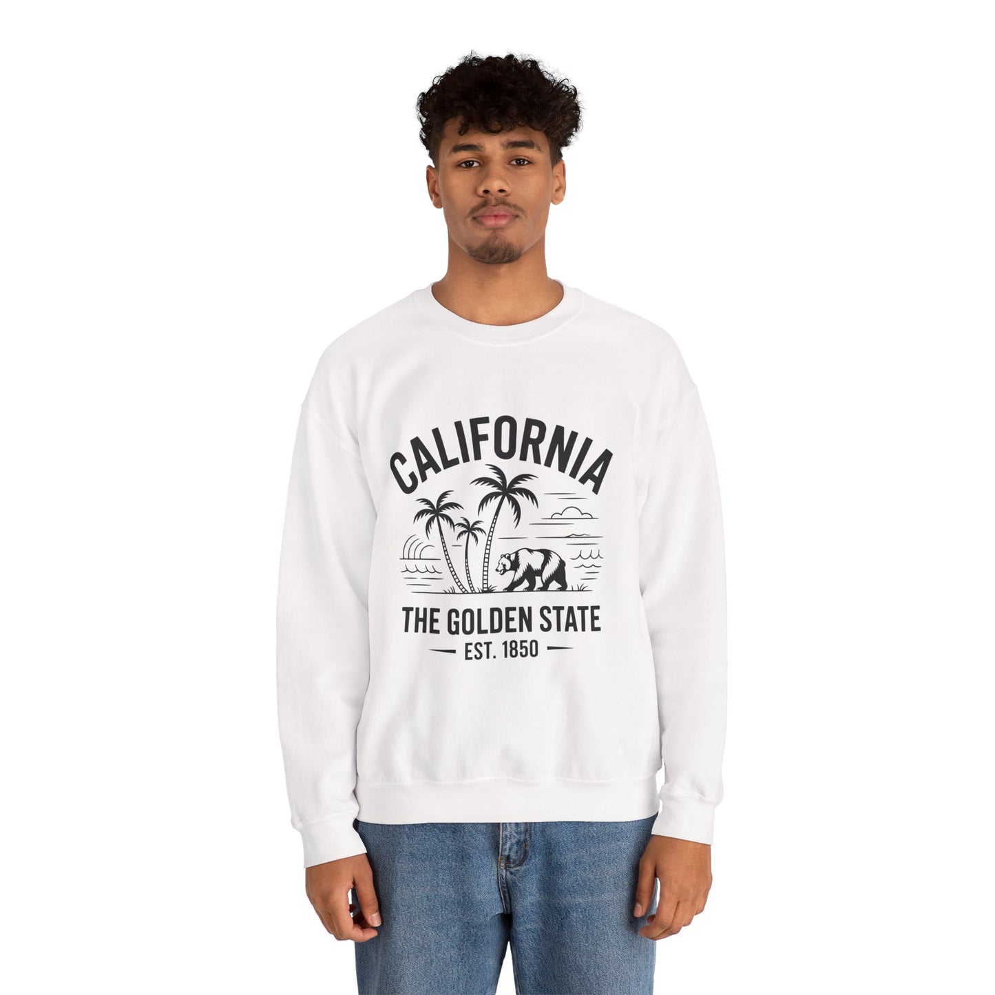California Crewneck Sweatshirt, Cozy California Sweatshirt, Unisex Crewneck, Retro Gift, Casual Wear, Gift for Travel Lovers