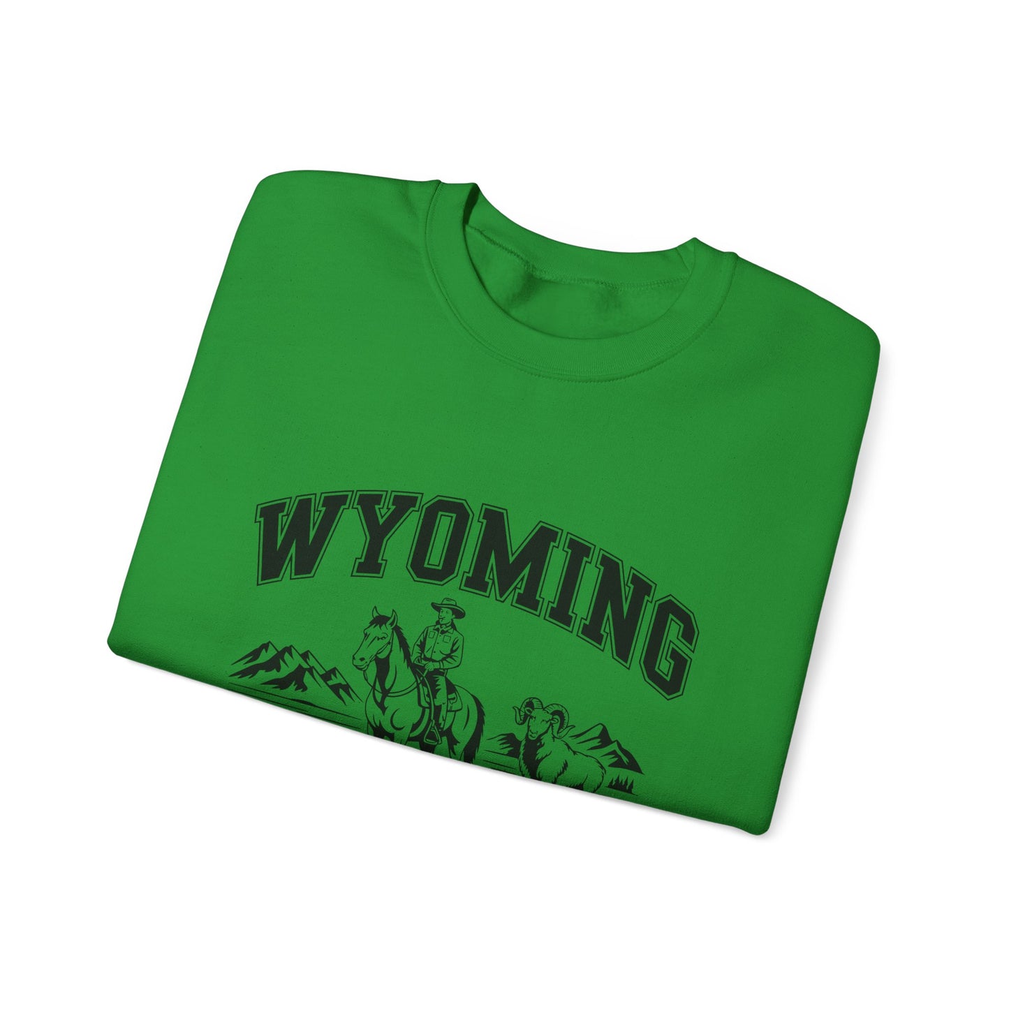 Wyoming Cowboy State Crewneck Sweatshirt, Western Apparel, Cozy Gift, Unisex Sweatshirt, Ideal for Outdoor Adventures