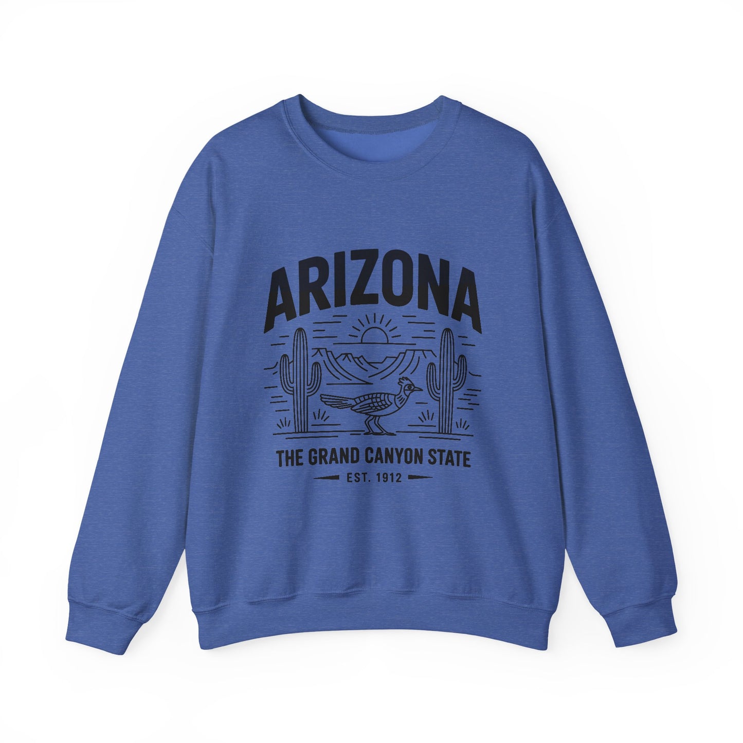 Arizona Crewneck Sweatshirt | Vintage State Apparel, Gift for Travelers, Southwest Style, Unisex Fashion, Cozy Outfit