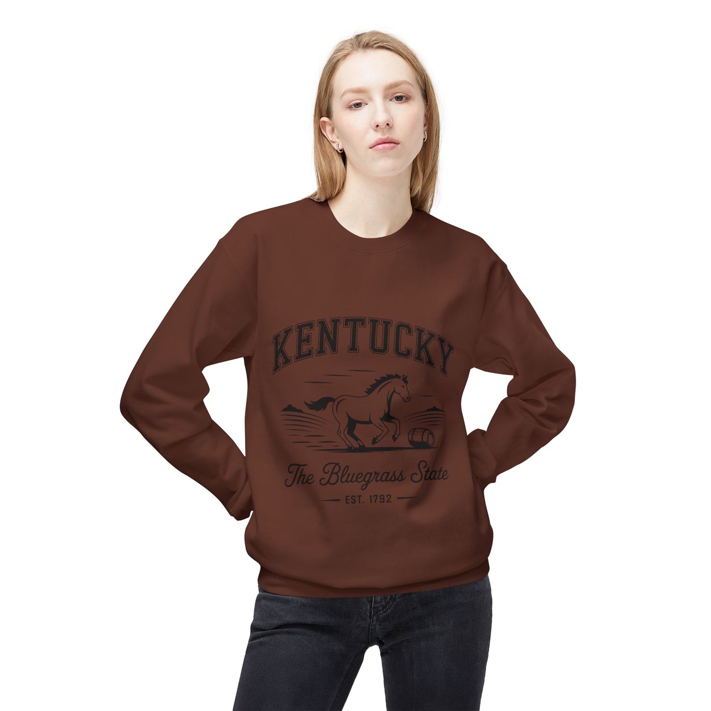 Kentucky Vintage Fleece Sweatshirt, Cozy Crewneck for Fans, Perfect for Gifts, Warm Fall Layer, Kentucky Pride Apparel