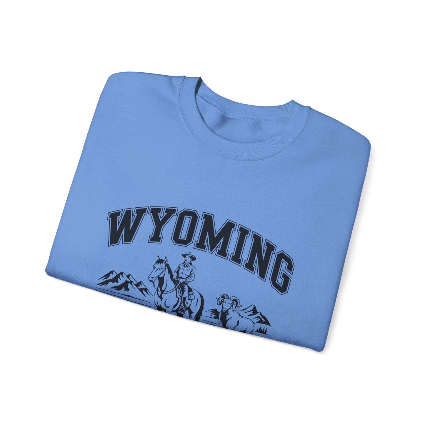 Wyoming Cowboy State Crewneck Sweatshirt, Western Apparel, Cozy Gift, Unisex Sweatshirt, Ideal for Outdoor Adventures