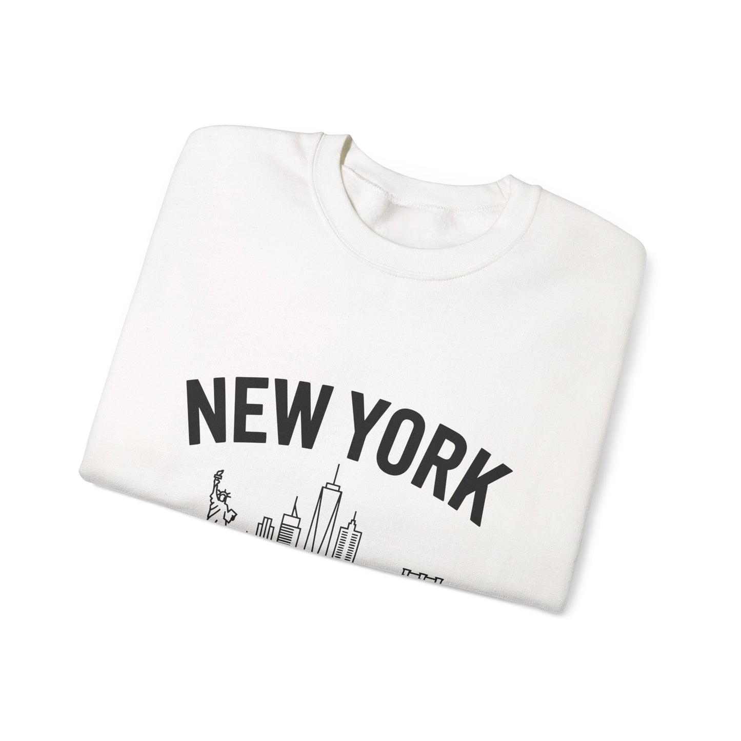 New York Skyline Crewneck Sweatshirt, Cozy NYC Apparel, Unisex Sweatshirt, Travel Souvenir, Urban Fashion, Gift for New Yorkers