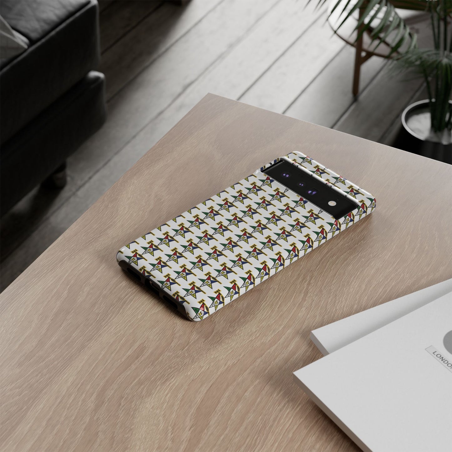 Tough Cases iPhone Case, Colorful Geometric Phone Cover, Unique Gift for Tech Lovers, Durable Phone Accessories, Trendy Phone Protector
