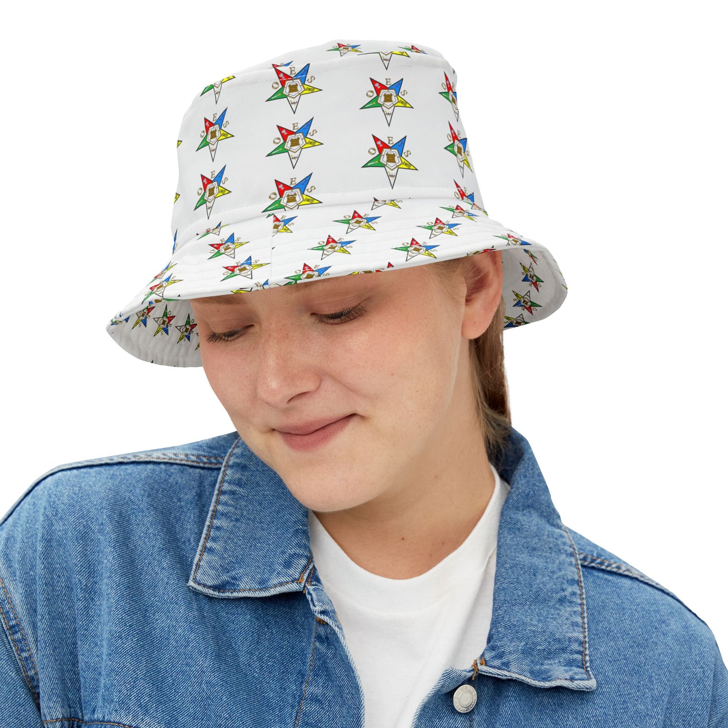 Colorful Star Pattern Bucket Hat, Summer Hat, Festival Accessory, Beach Wear, Gift for Him & Her, Fashion Headwear