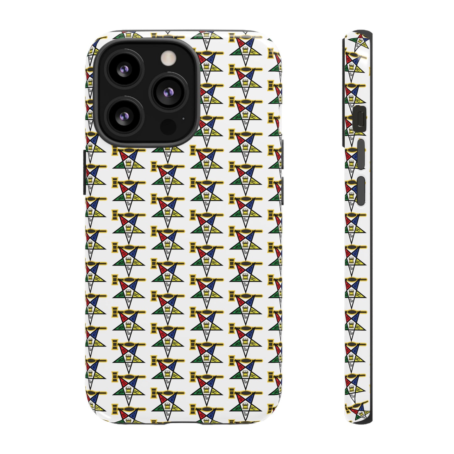 Tough Cases iPhone Case, Colorful Geometric Phone Cover, Unique Gift for Tech Lovers, Durable Phone Accessories, Trendy Phone Protector