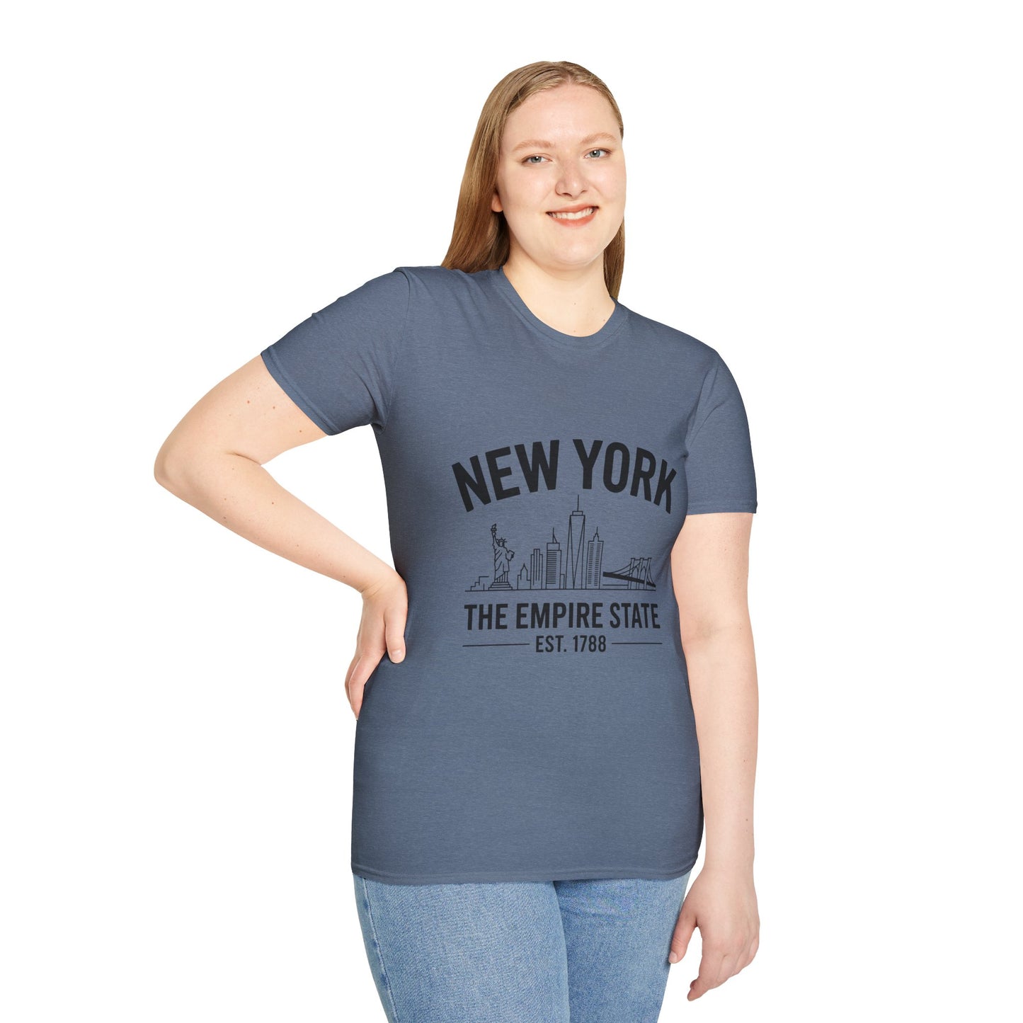 New York Skyline Unisex T-Shirt, NYC Shirt, Empire State Tee, Travel Souvenir, Urban Apparel
