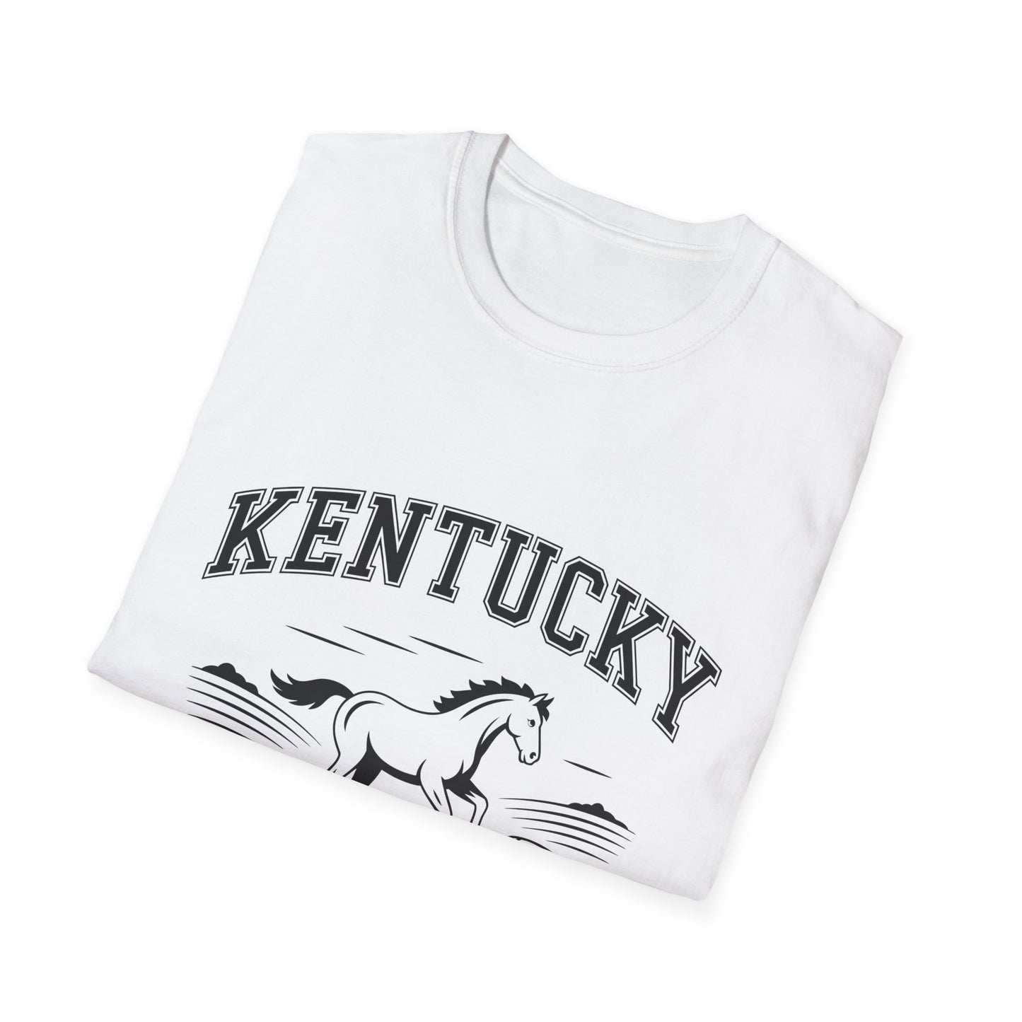 Kentucky Bluegrass State Unisex Softstyle T-Shirt, Casual Tee, Souvenir Apparel, Gift for Travelers, Vintage Graphic Tee