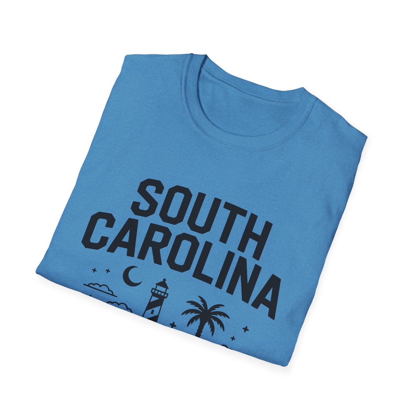 South Carolina Graphic T-Shirt, Casual Wear, Beach Vibes, State Pride Apparel, Travel Souvenir, Gift for Southerners