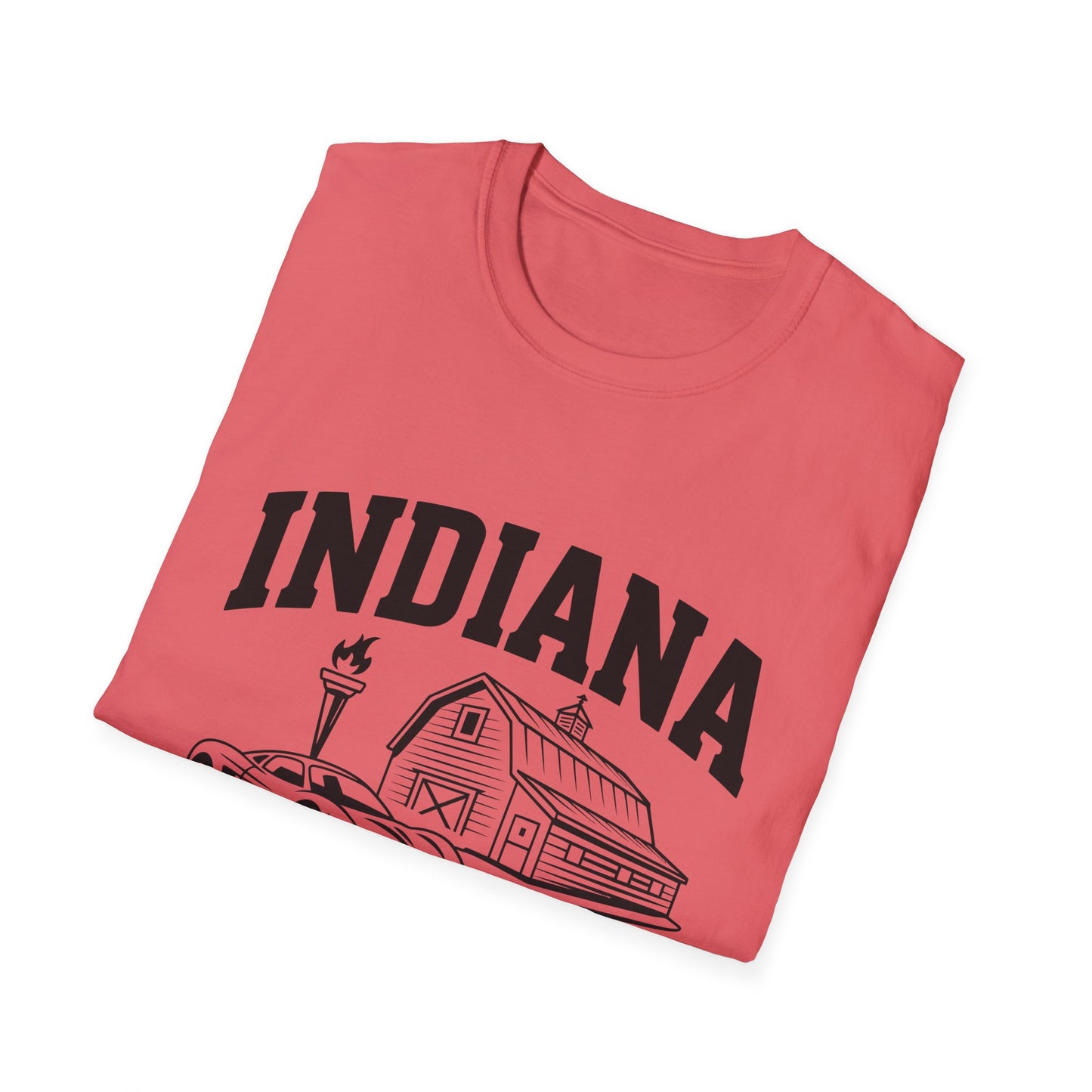 Indiana Hoosier State T-Shirt, Unisex Graphic Tee, Soft Cotton Shirt for Indiana Fans, Vintage Style Apparel, Great for Gifts