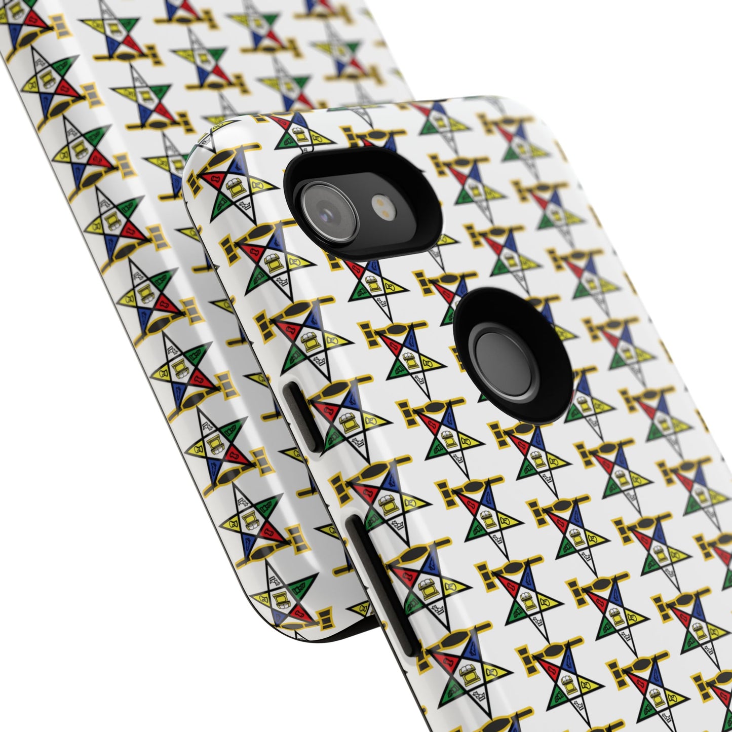 Tough Cases iPhone Case, Colorful Geometric Phone Cover, Unique Gift for Tech Lovers, Durable Phone Accessories, Trendy Phone Protector