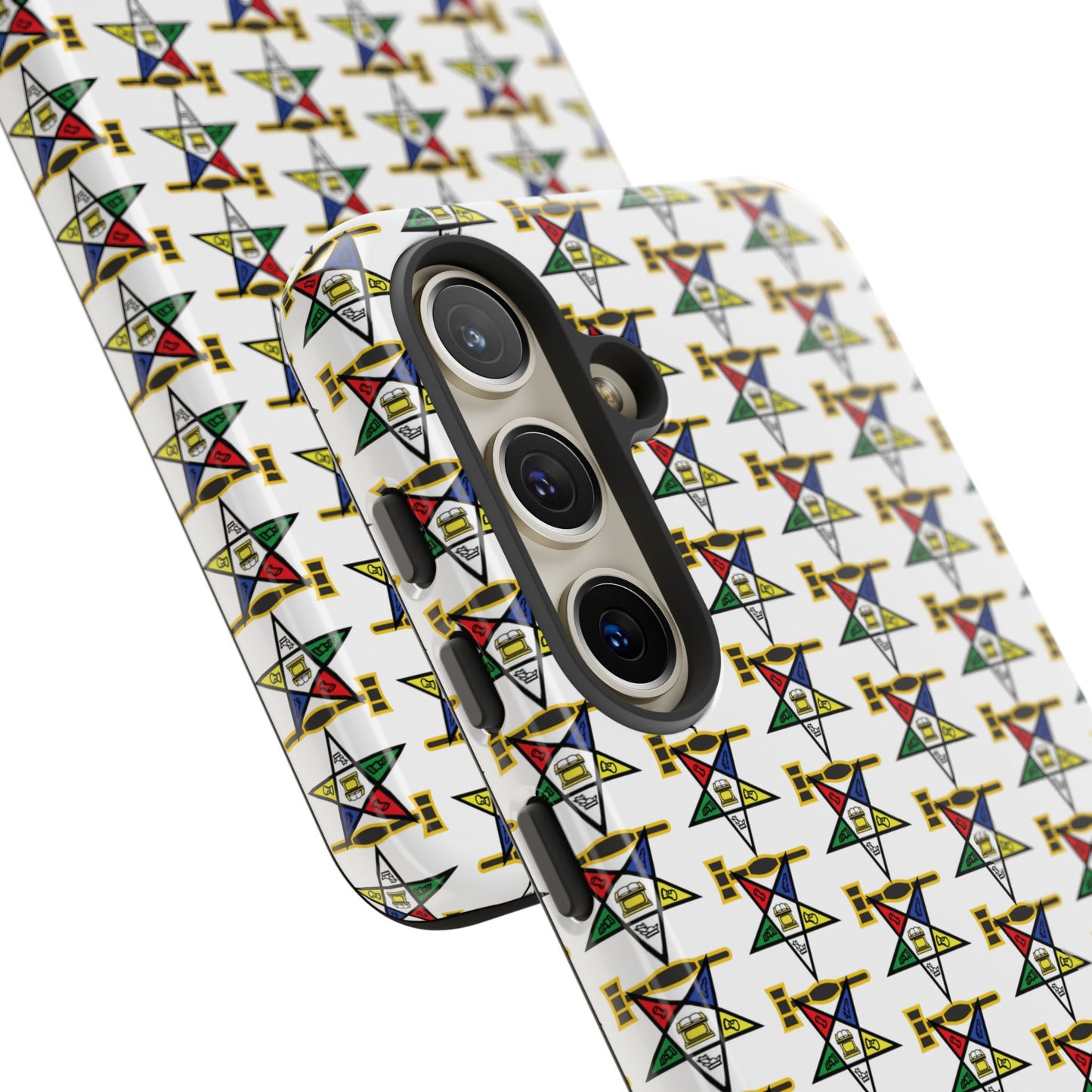 Tough Cases iPhone Case, Colorful Geometric Phone Cover, Unique Gift for Tech Lovers, Durable Phone Accessories, Trendy Phone Protector