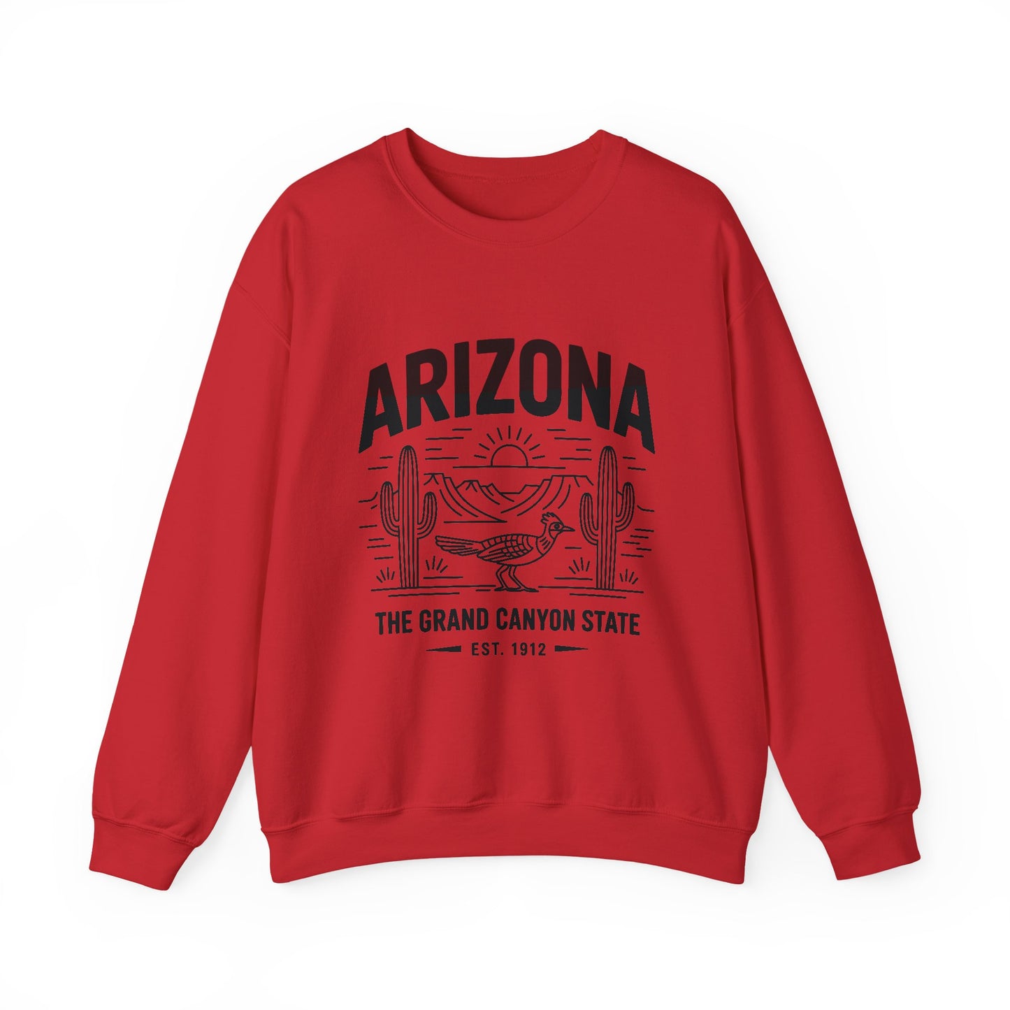 Arizona Crewneck Sweatshirt | Vintage State Apparel, Gift for Travelers, Southwest Style, Unisex Fashion, Cozy Outfit