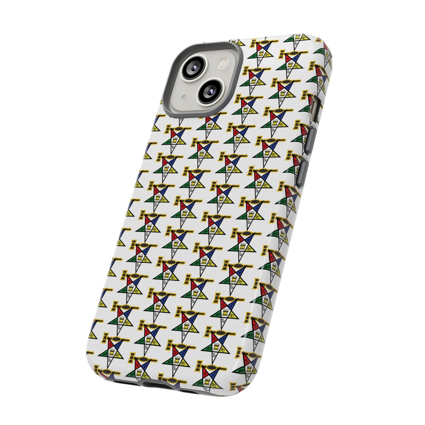 Tough Cases iPhone Case, Colorful Geometric Phone Cover, Unique Gift for Tech Lovers, Durable Phone Accessories, Trendy Phone Protector