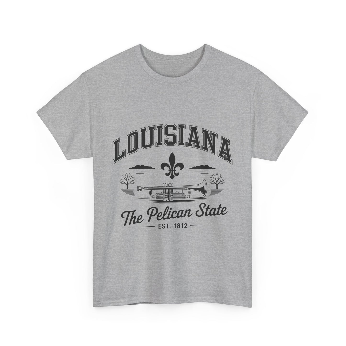 Louisiana State Pride Tee, Unisex Heavy Cotton T-Shirt, Perfect for Souvenir, Gift, Louisiana Lover, Home State Shirt