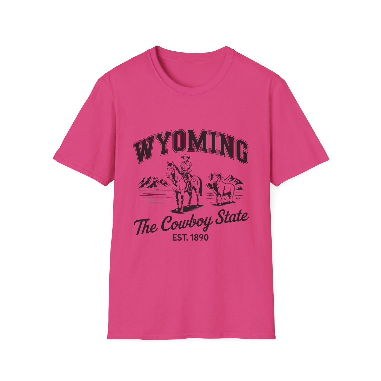 Wyoming Cowboy State T-Shirt | Vintage Western Tee, Gift for Cowboys, Travel Souvenir, Casual Outfit, Americana Style