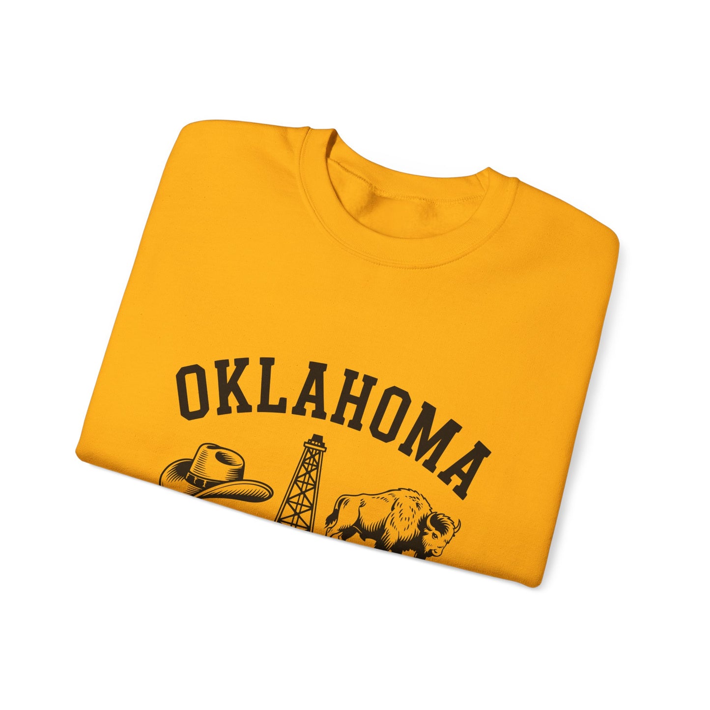 Oklahoma The Sooner State Sweatshirt, Cozy Crewneck for Casual Outfits, College Apparel, Gift for Oklahomans, Perfect for All Seasons