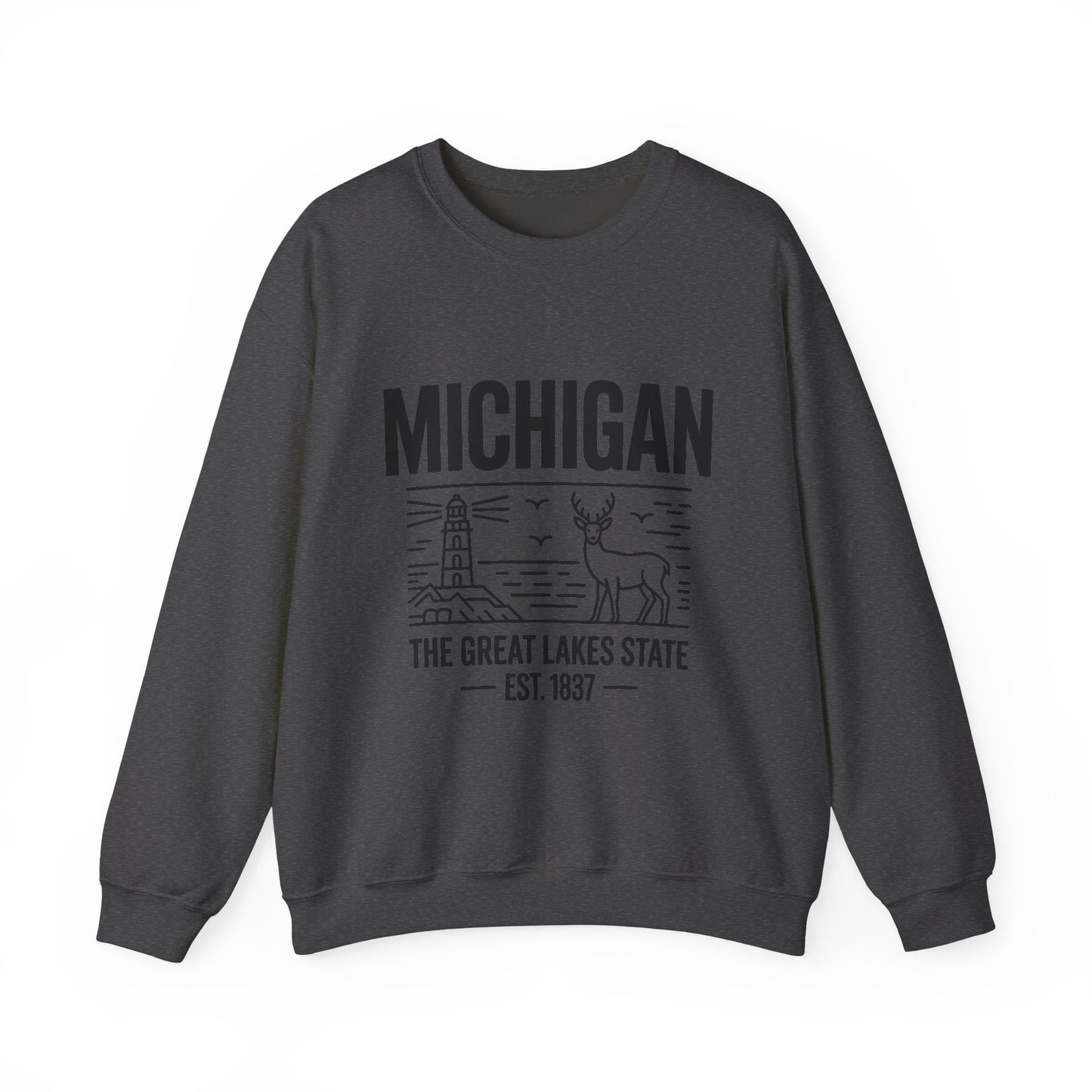 Michigan Pride Sweatshirt | Unisex Heavy Blend™ Crewneck | Great Lakes State Gift | Cozy Apparel for Outdoors | Perfect for All Seasons