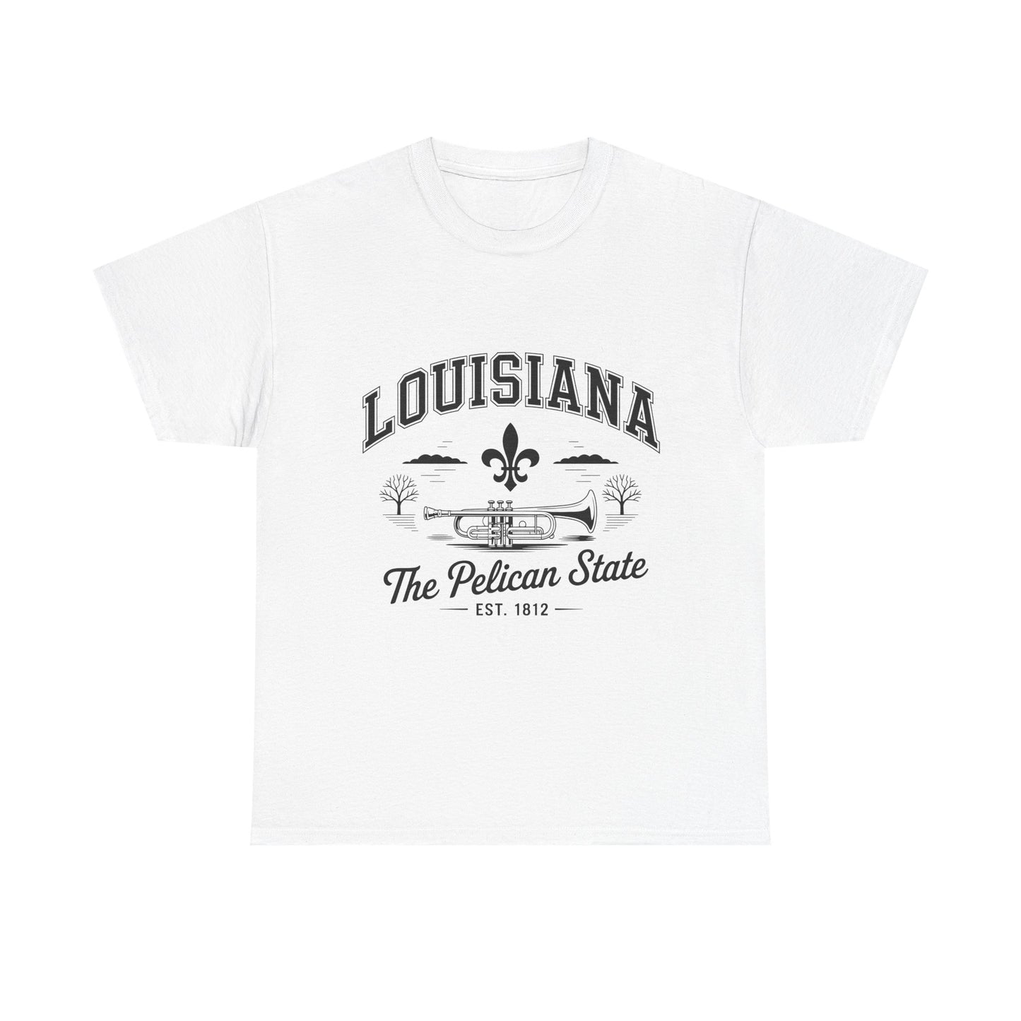Louisiana State Pride Tee, Unisex Heavy Cotton T-Shirt, Perfect for Souvenir, Gift, Louisiana Lover, Home State Shirt