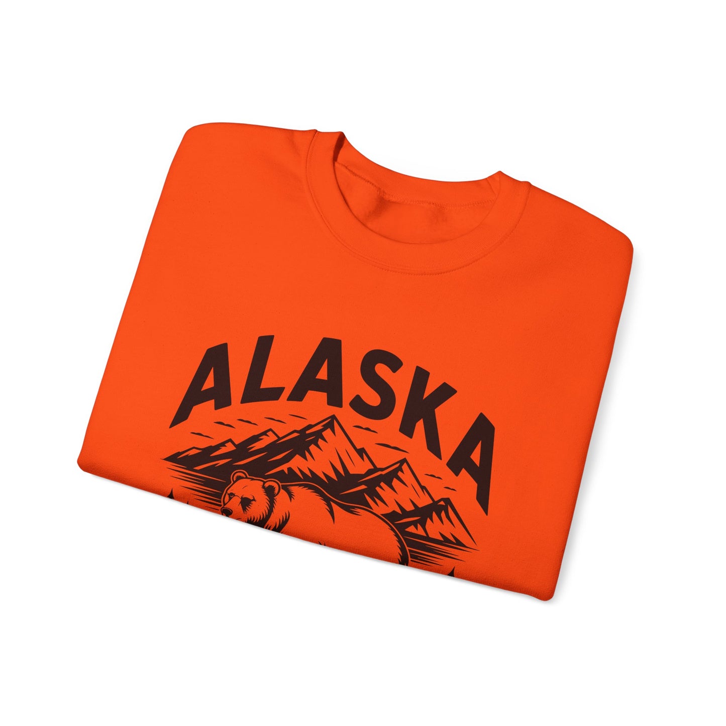 Alaska Bear Crewneck Sweatshirt - Cozy Unisex Pullover, Perfect for Outdoor Lovers, Holiday Gift, Adventure Wear, Travel Sweatshirt