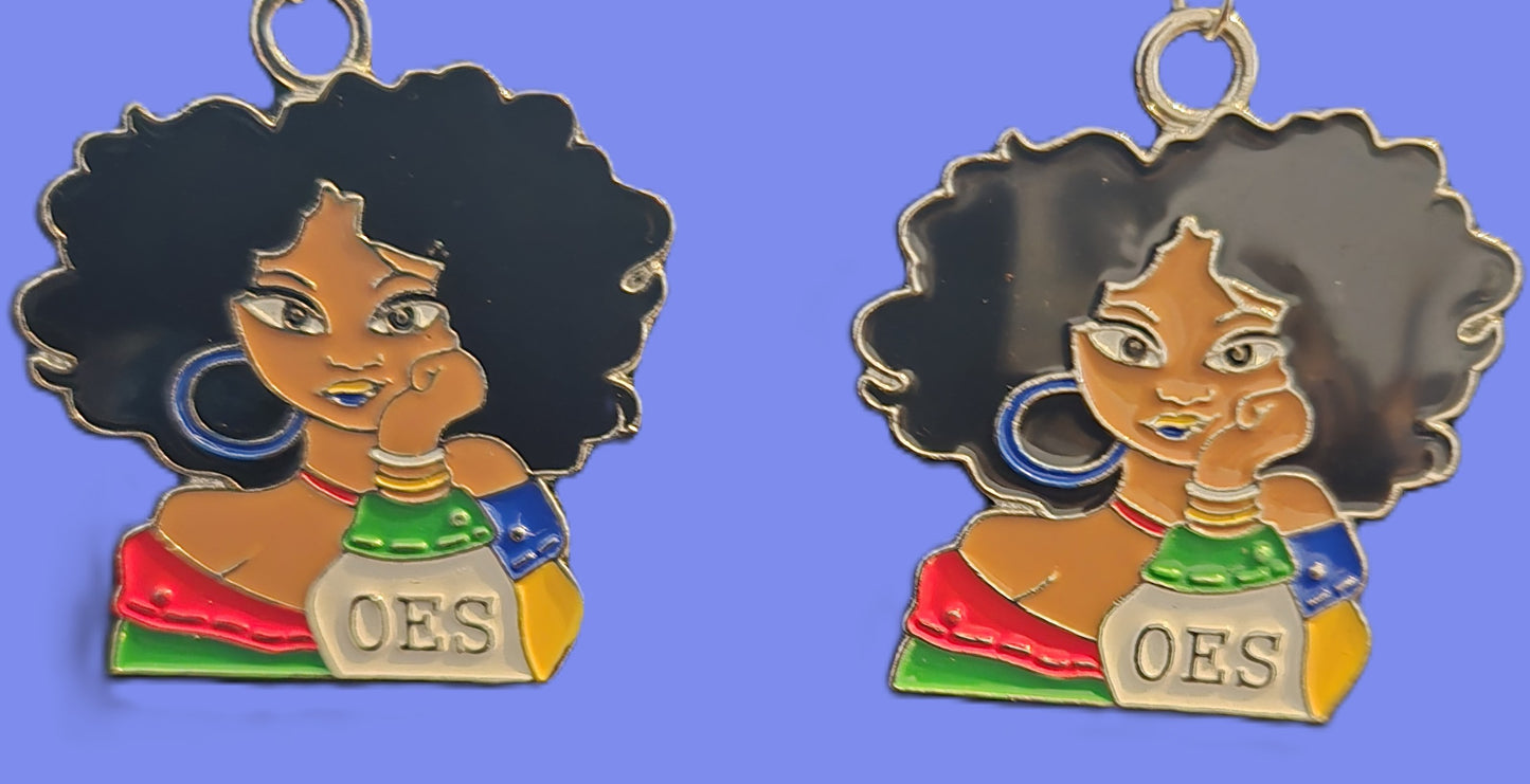 OES Girl Dangle Earrings
