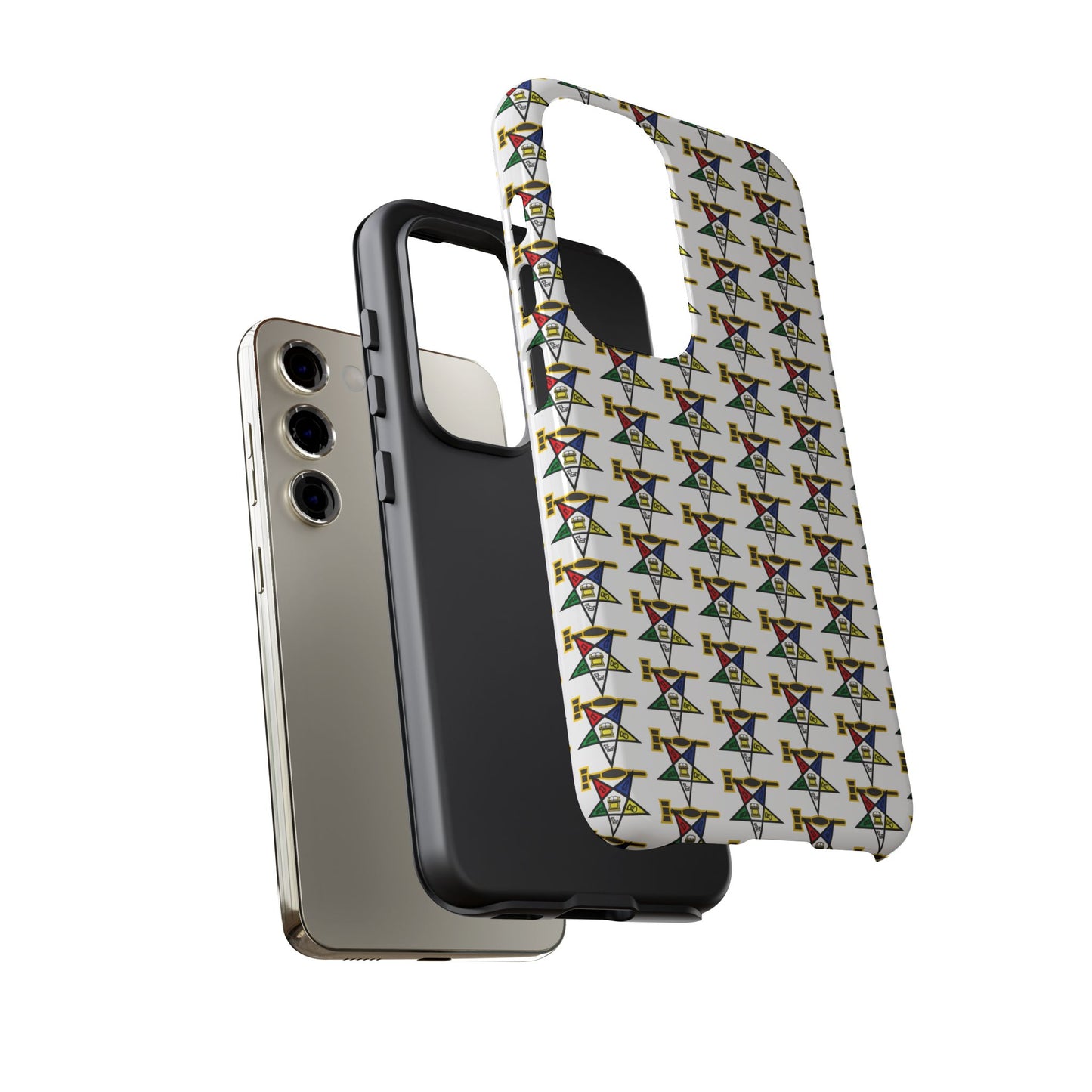 Tough Cases iPhone Case, Colorful Geometric Phone Cover, Unique Gift for Tech Lovers, Durable Phone Accessories, Trendy Phone Protector