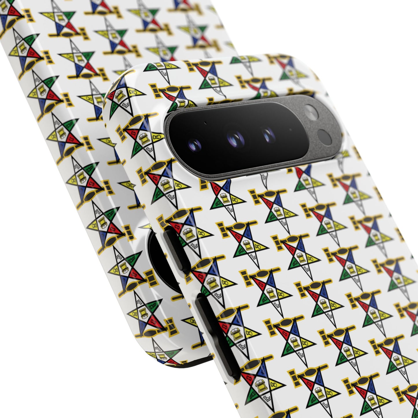 Tough Cases iPhone Case, Colorful Geometric Phone Cover, Unique Gift for Tech Lovers, Durable Phone Accessories, Trendy Phone Protector
